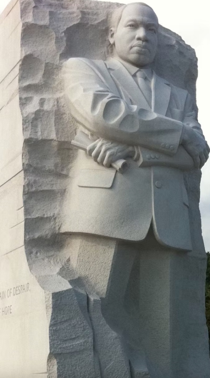 The Martin Luther King, Jr. Memorial in Washington, D.C. — the 'Stone of Hope' carved with King's likeness.